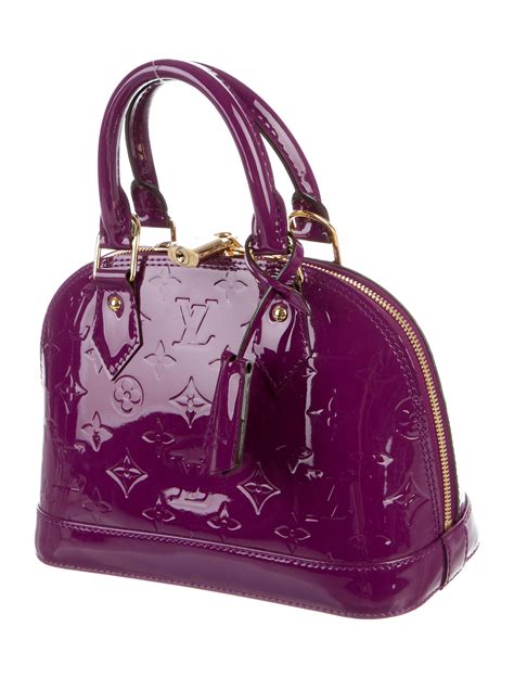 louis vuitton vernis alma bb bag